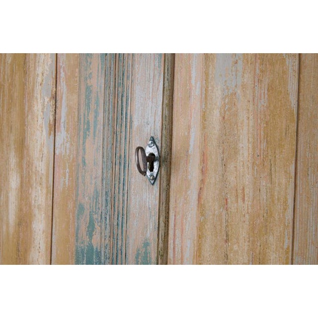 Antique Gustavian Pine Corner Cabinet, Sweden, 1820 For Sale - Image 9 of 11