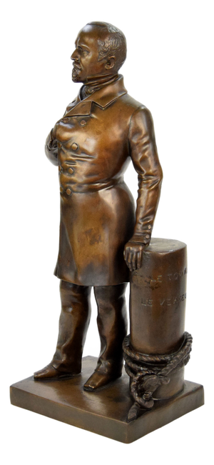 French Artist, Statue of a Politician, Late 19th Century, Bronze