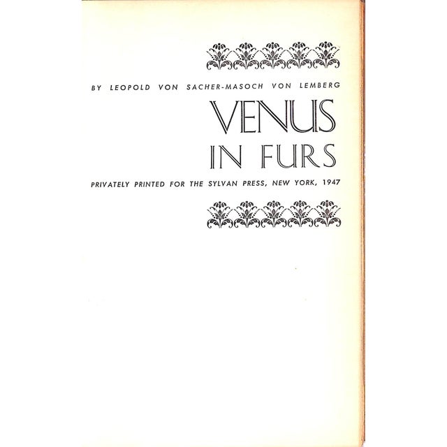 "Venus in Furs" 1947 Von Sasher-Masoch, Leopold For Sale - Image 4 of 6