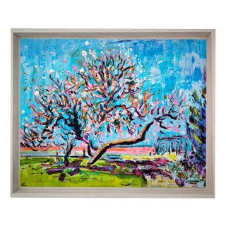 Linda Clerget, Perfect Day Early Spring, Acrylic For Sale