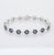 5.09ct Sapphire Diamond Floral Bracelet in 18k White Gold- Gift for Her For Sale - Image 4 of 11