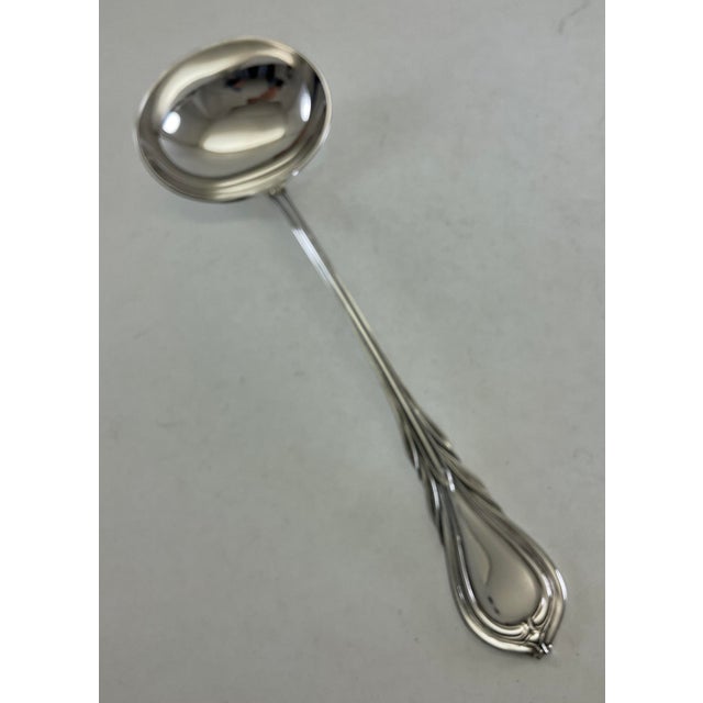 Metal 1980s Silver Soup Ladle, Lily For Sale - Image 7 of 12