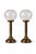 Metal Art Deco Brass and Glass Nautical Candleholder Lamps by DHR Den Haan Rotterdam, 1920s, Set of 2 For Sale - Image 7 of 10