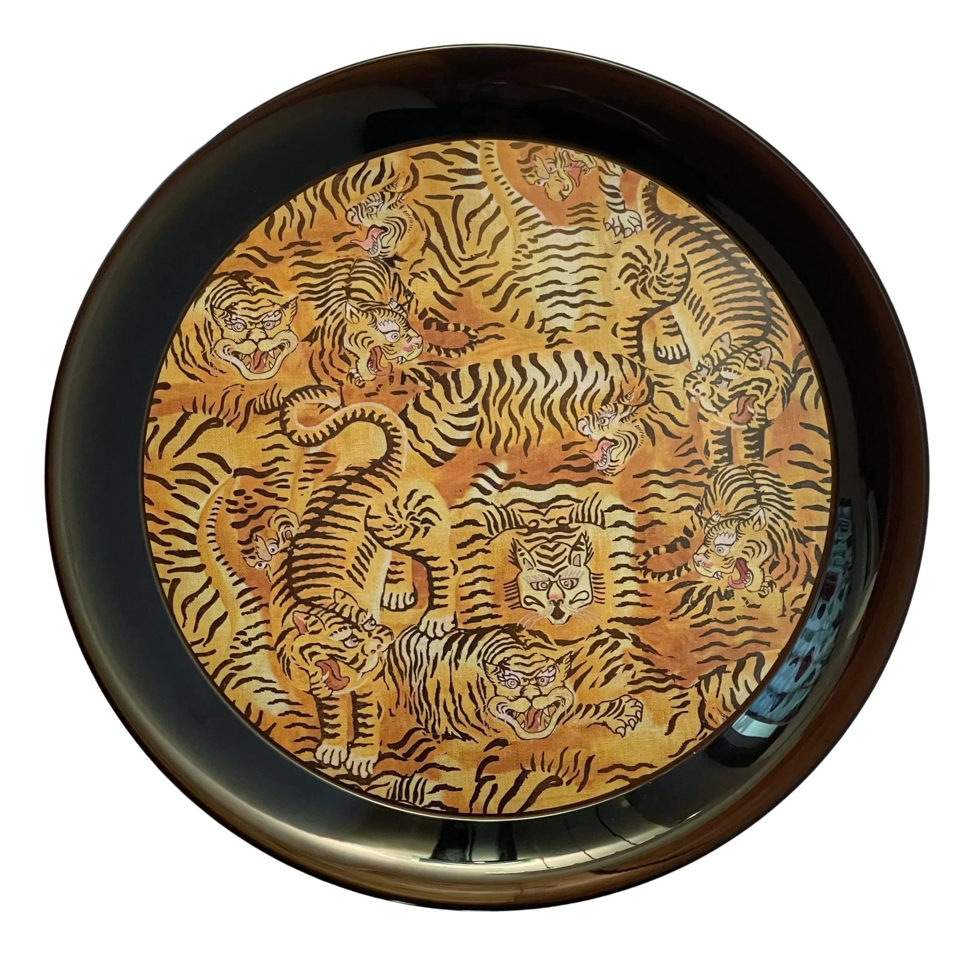 【大型】GUCCI グッチ Tiger Motif Plate 虎 プレート Gucci Tigers Tray | Chairish