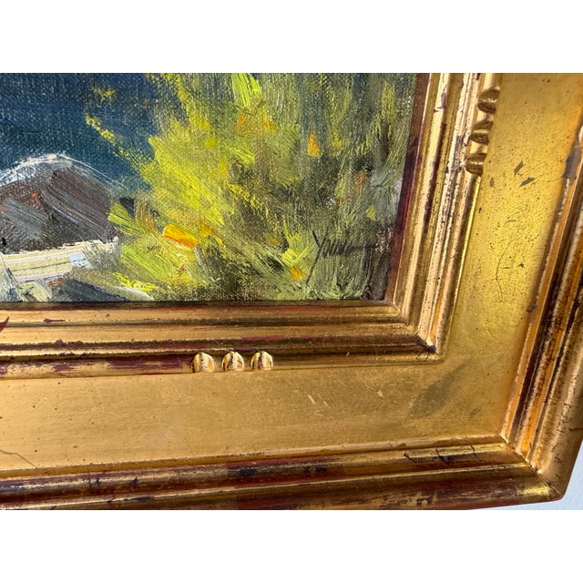 2001 Dan Young “Frying Pan Lake” Original Landscape Oil on Masonite Painting – Gilt Wood Framed For Sale - Image 10 of 12