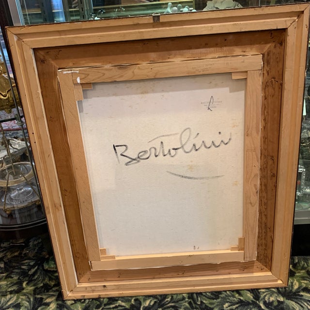 Giuseppe Bertolini (Italian 1939-Xx) Oil on Canvas For Sale - Image 9 of 10