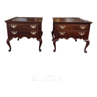 Vintage End Tables, Ethan Allen Furniture, the Pair For Sale