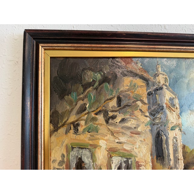Mid 20th Century Carl Johan Allan Åsberg (1907-1952) Swedish Oil Painting Paris Street Scene For Sale - Image 9 of 13