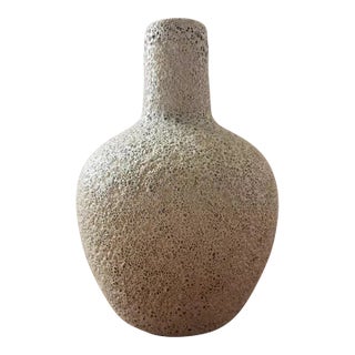 1980s Round Bubble Textured Ceramic/Stoneware Vase For Sale
