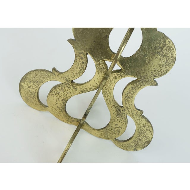 Mid-Century Brutalist Brass Candleholder, 1960s For Sale - Image 4 of 11