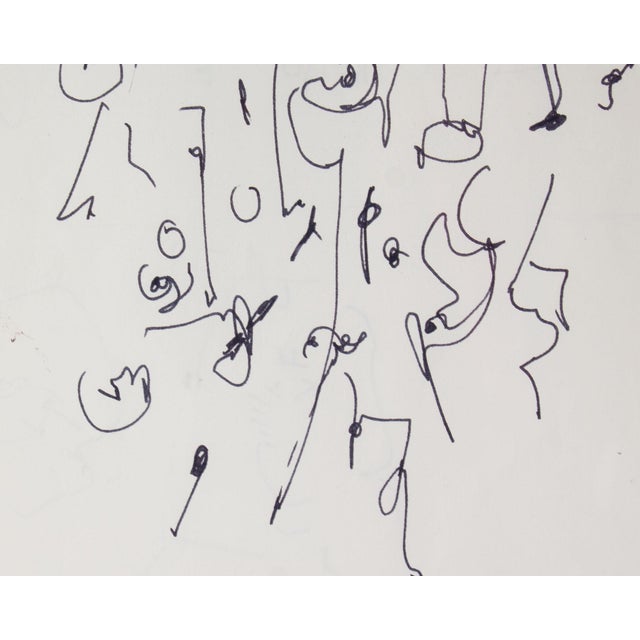 Abstract Ink Drawing by James L. Bruch For Sale - Image 4 of 8