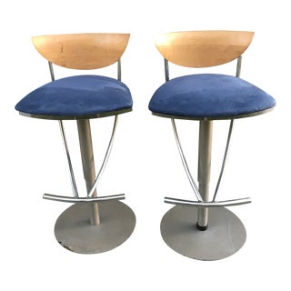 1980s Space Age Bar Stools-a Pair For Sale