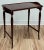 Antique Leather Inset Top Carved Wood Tea Table For Sale In Kansas City - Image 6 of 12