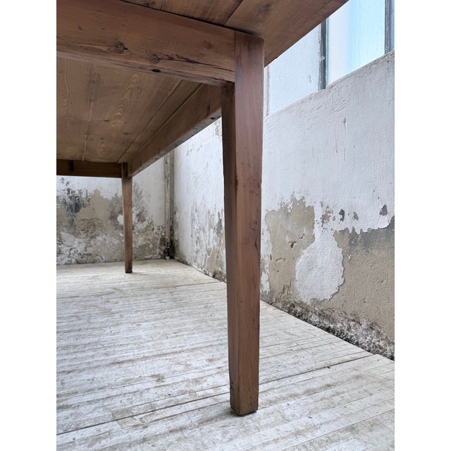 Pitch Pine Farmhouse Table, 1950s For Sale - Image 17 of 18