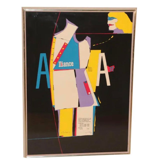 1960s Richard Linder- Pop Art Silkscreen Alliance in Art 1968 For Sale - Image 5 of 8
