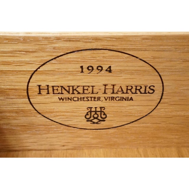 Brown Henkel Harris Genuine Solid Mahogany Traditional 66" Double Dresser For Sale - Image 8 of 13