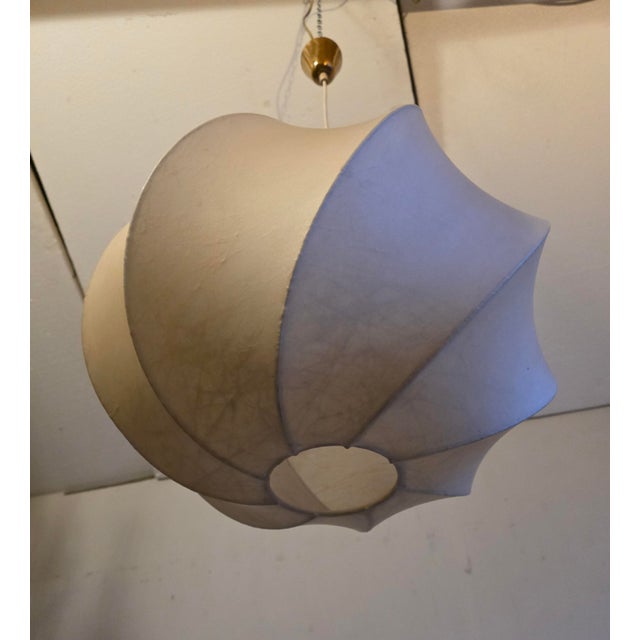 Vintage Cocoon Pendant Lamp, 1960s For Sale - Image 4 of 8