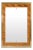 Rectangular Mirror in Bamboo and Brass, 1970 For Sale