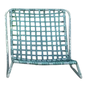 American Mid-Century Outdoor Aluminum Beach Chair