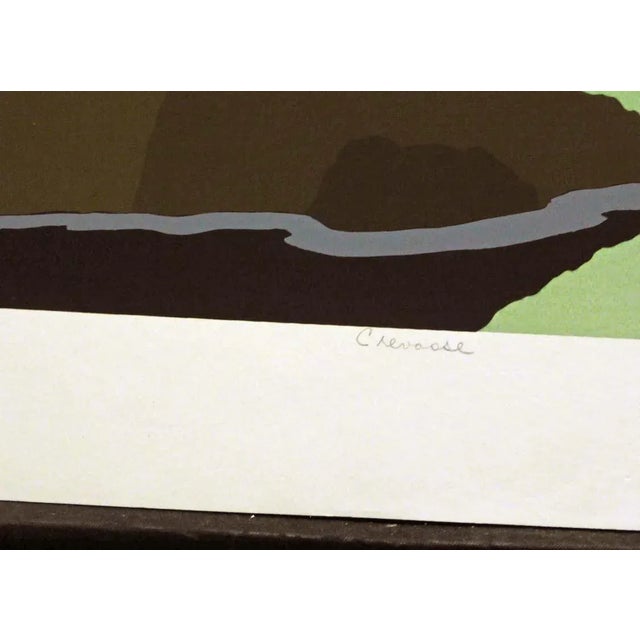 1980s Robert Wilson "Crevasse" Signed Numbered Fine Art Serigraph Landscape For Sale - Image 4 of 5