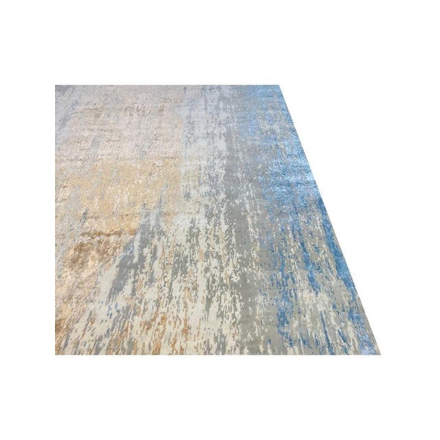 Textile 1990s Handwoven Modern Abstract Area Rug 12x15 For Sale - Image 7 of 12