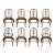 Vintage English Windsor Style Dining Chairs, Set of 8 For Sale