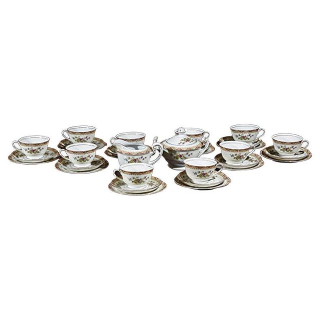 10-Person Tea Service Including Cups with Saucers, Milk Jugs and Sugar Bowls from HHP, Japan, 1950s, Set of 32 For Sale - Image 9 of 9