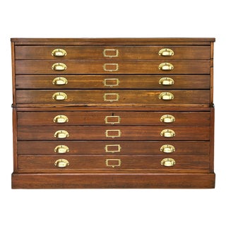 Architect's Plan Chest of 8 Drawers, 1940s For Sale