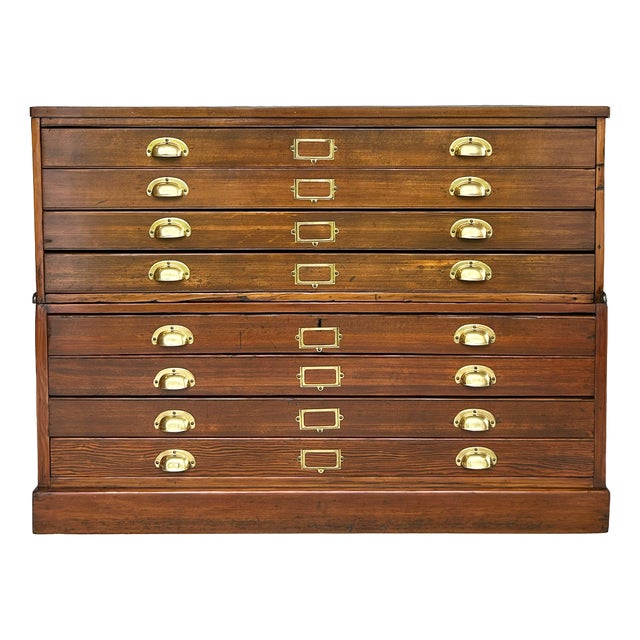 Architect's Plan Chest of 8 Drawers, 1940s For Sale