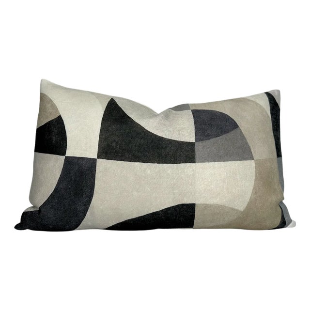 Colonnade Pillow Cover in Onyx, 12x20 Pillow For Sale