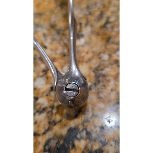 Mid 20th Century Antique French Christofle Silver-Plated Fluted Asparagus & Pastry Tongs For Sale - Image 5 of 6