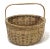 American Antique Maine Penobscot Indian Hand Woven Handled Basket For Sale - Image 3 of 13