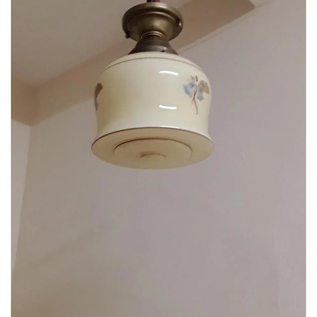 Vintage German Art Deco Ceiling Lamp, 1930s For Sale - Image 3 of 6