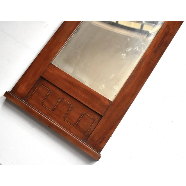 Wood Antique Early 19th-Century Swedish Neoclassical Empire Pier Mirror For Sale - Image 7 of 12