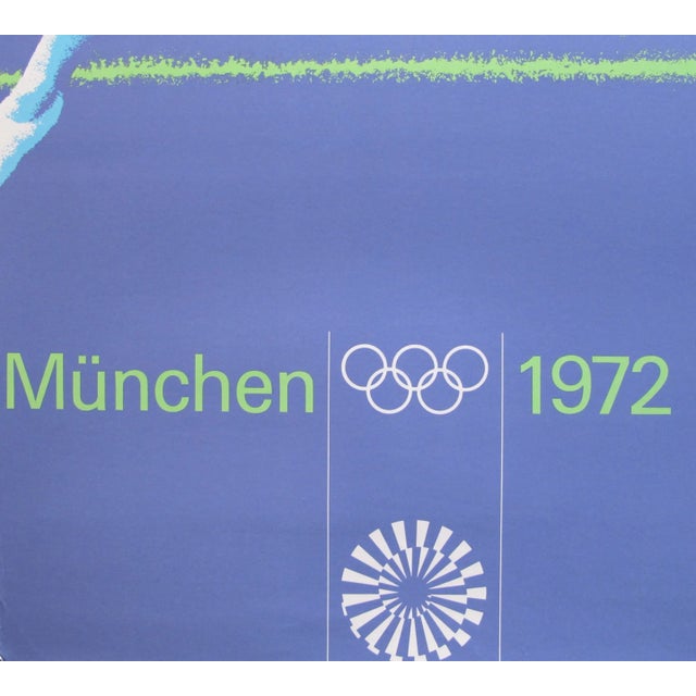 Original Poster from the 1972 Munich Olympics. This is a vintage poster and not a reproduction. The posters for the Munich...