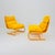 1 of 2 space age stuns yellow lounge chairs by jan dranger & johan huldt for innovator sweden 1970s jan dranger & johan...