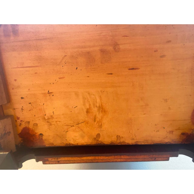 Antique Carved Mahogany Sheet Music Cabinet With Lock and Key For Sale - Image 13 of 17