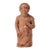 Early 20th Century Earthenware Terracotta Clay Female Figurine With Fish Malawi For Sale