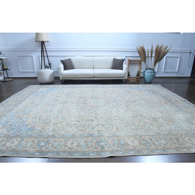 Vintage Persian Hand-Knotted area rug is a semi-antique vintage area rug. The '70s Eastern region of Anatolian's unique...