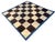 Handmade Reversible Cotton Vegetable Dyed Cream, Brown and Blue Checker Board Area Rug-6'x9' For Sale - Image 10 of 12