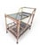 Ficks Reed Coastal Mid Century Modern Bamboo Rattan Bar Cart For Sale - Image 4 of 11