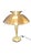 Poul Henningson Mid Century Style Reflector Table Lamp- Aluminum in a brass finish. Standing at 19.5" tall by 15.5" wide,...