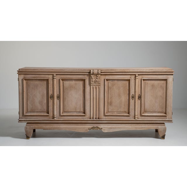 French 1940s Oak Buffet, Antique, France, Circa 1940 For Sale - Image 4 of 14