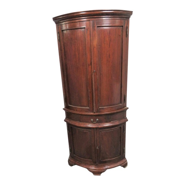Mahogany Bowfront Corner Chairish