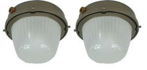 Maritime Sconces attributed to Holophane, France, 1950s, Set of 2