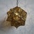 Late 20th Century Vintage Brass Indian Origami Star Pendant Light Medium For Sale - Image 5 of 9