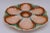 1940s French Art Deco Blue Green and Peach Ceramic Oyster Plate For Sale In Tulsa - Image 6 of 10