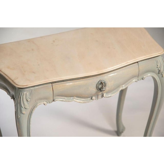 Vintage Dressing Table with Distressed Finish, 1970s, Set of 4 For Sale - Image 11 of 18
