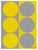 Dynamic Pair Yellow and Gray Fine Art Print 28.5" X 40" by Liz Roache For Sale