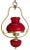 1940s Red Hanging Lamp, 1940s For Sale - Image 5 of 6